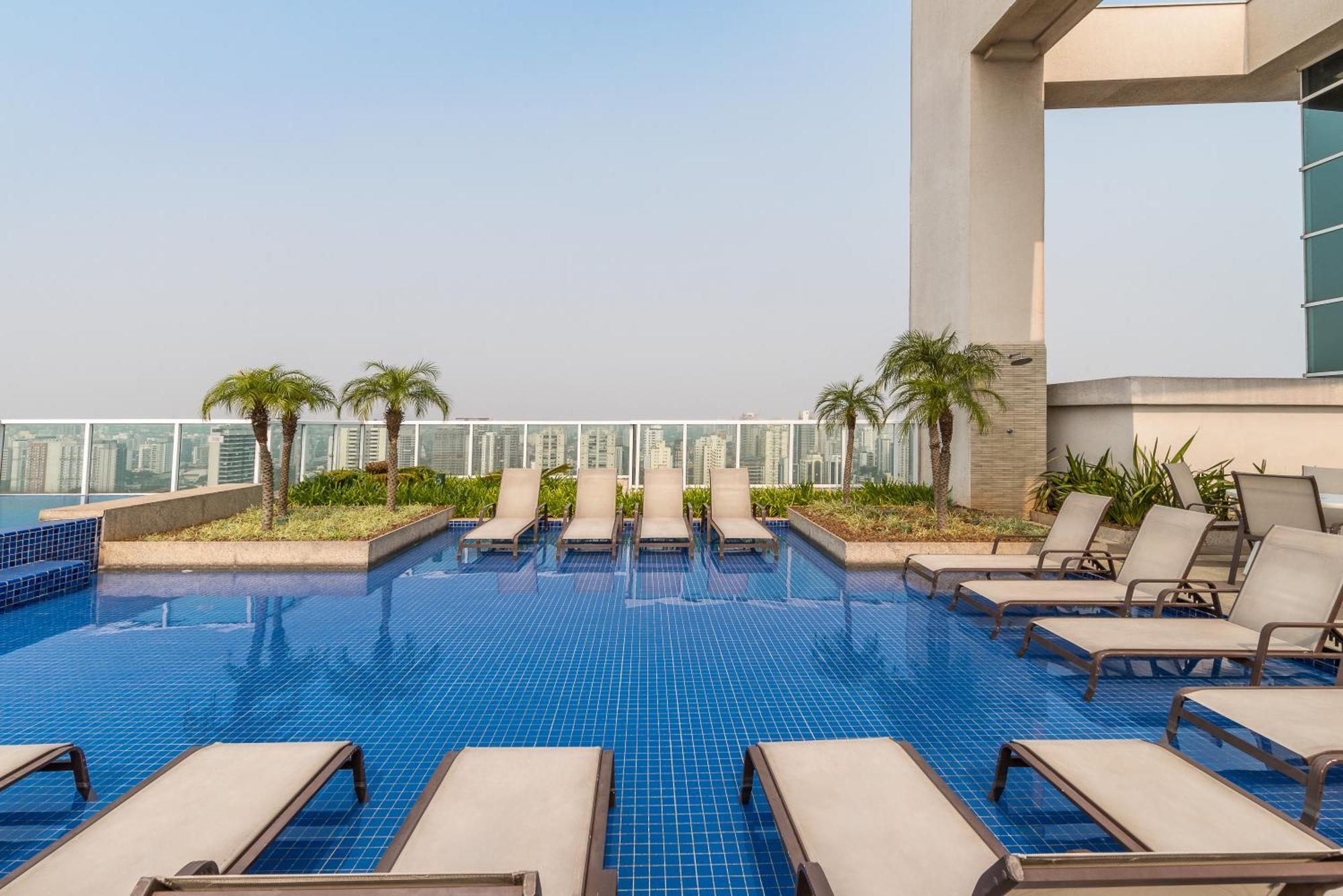 Estilo, Conforto E Vista Panoramica Ideal Para Trabalho Ou Lazer São Paulo Exteriör bild