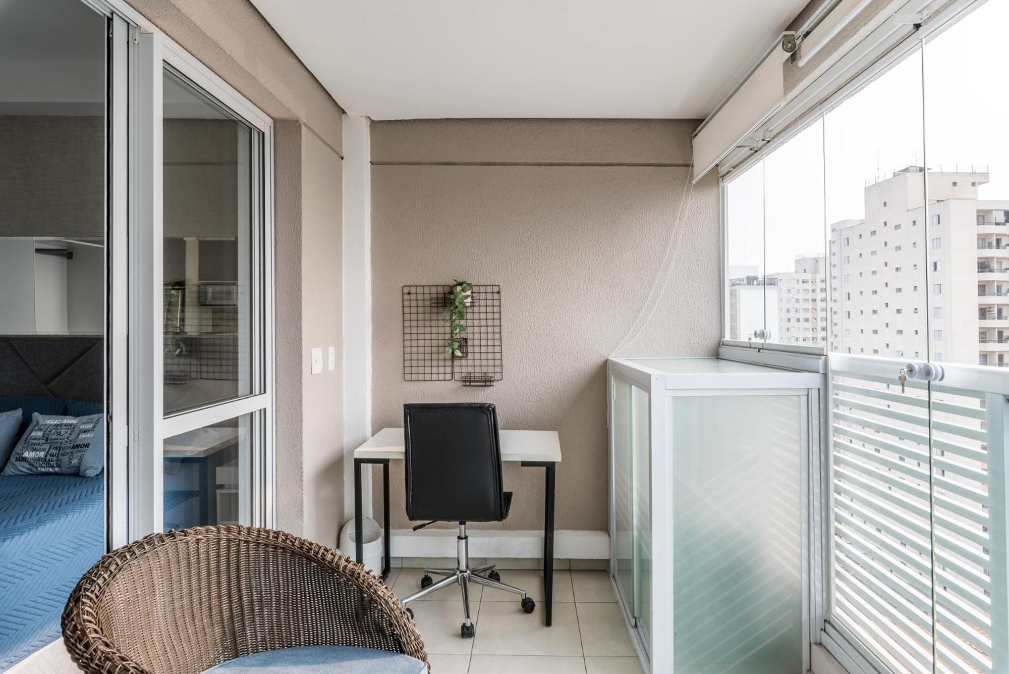 Estilo, Conforto E Vista Panoramica Ideal Para Trabalho Ou Lazer São Paulo Exteriör bild